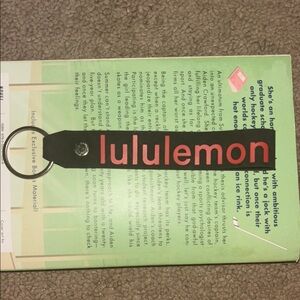 lululemon athletica Black and Red Keychain